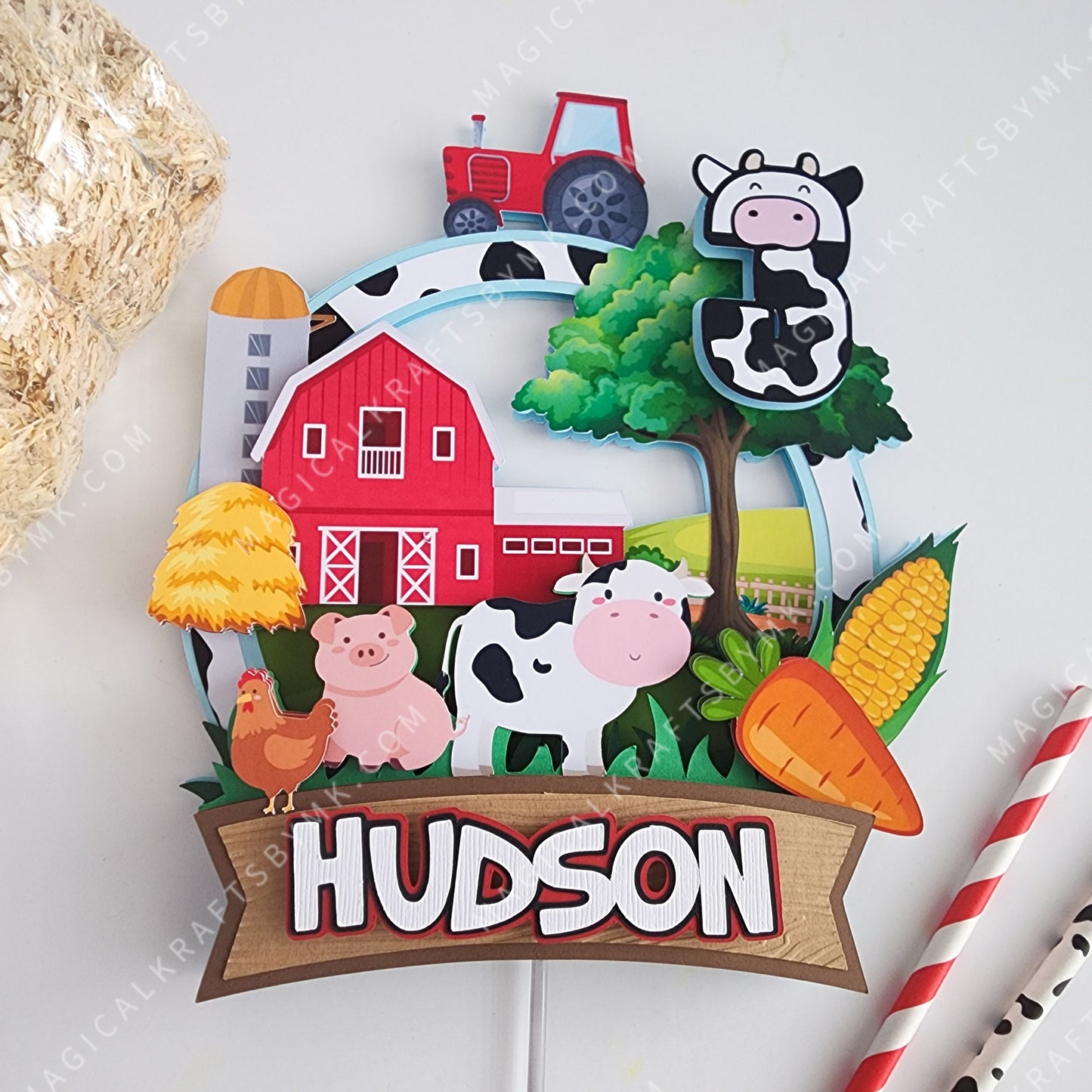 Lil' Farmer Cake Topper