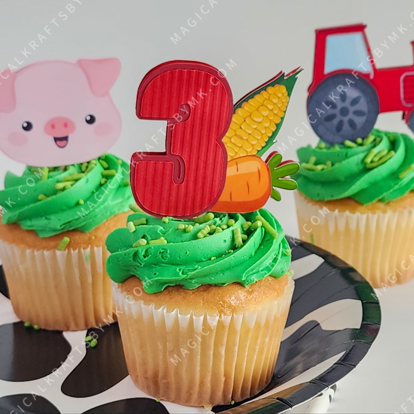 Lil' Farmer Cupcake Toppers