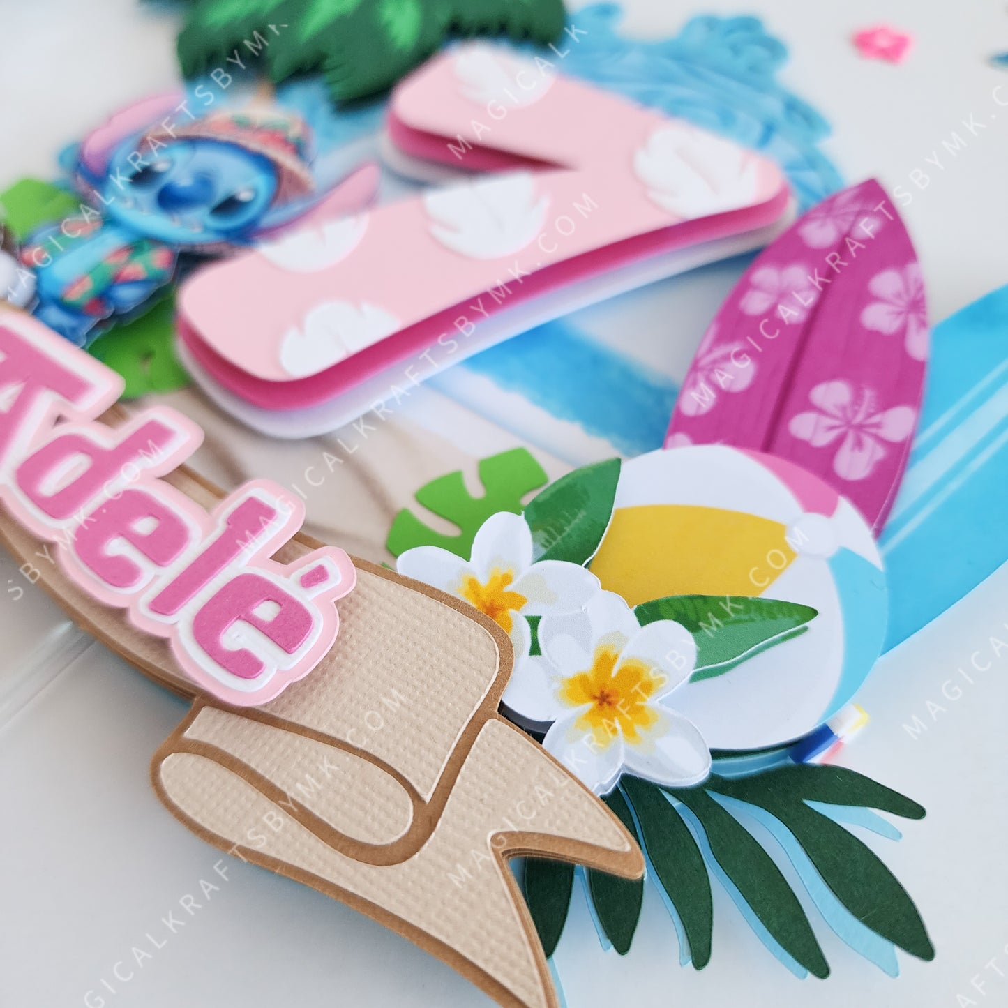 Aloha Stitch Cake Topper