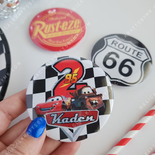 6ct. Route 66: 3" Buttons
