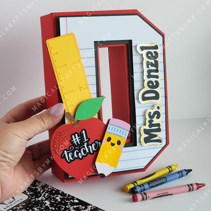 Teacher 3D Letters