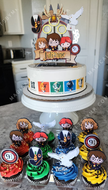 Wizarding World Cupcake Toppers