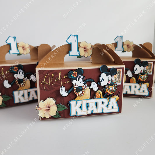 Vintage Hawaiian Mouse Favor Boxes