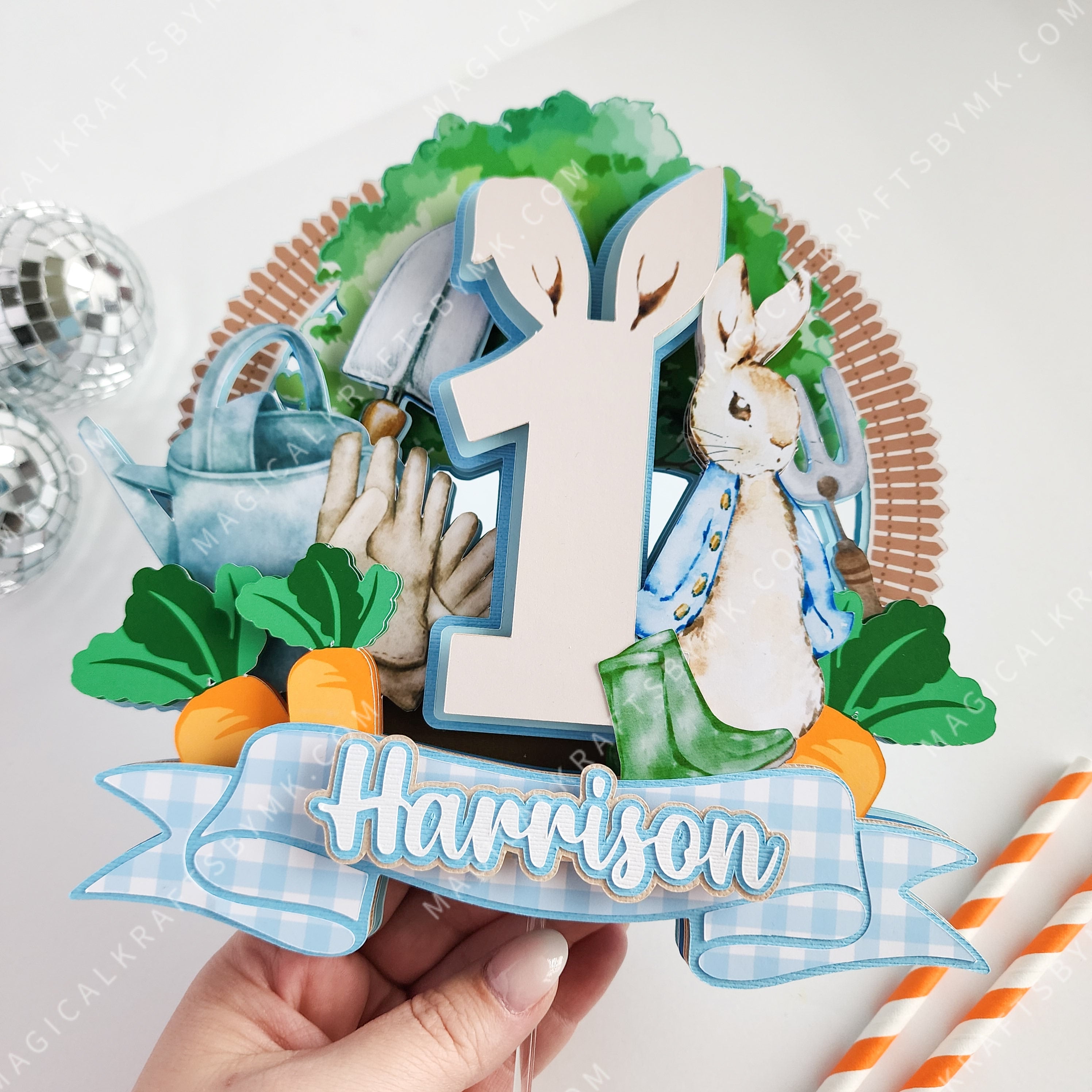 Peter Rabbit Cake Topper – Magicalkraftsbymk