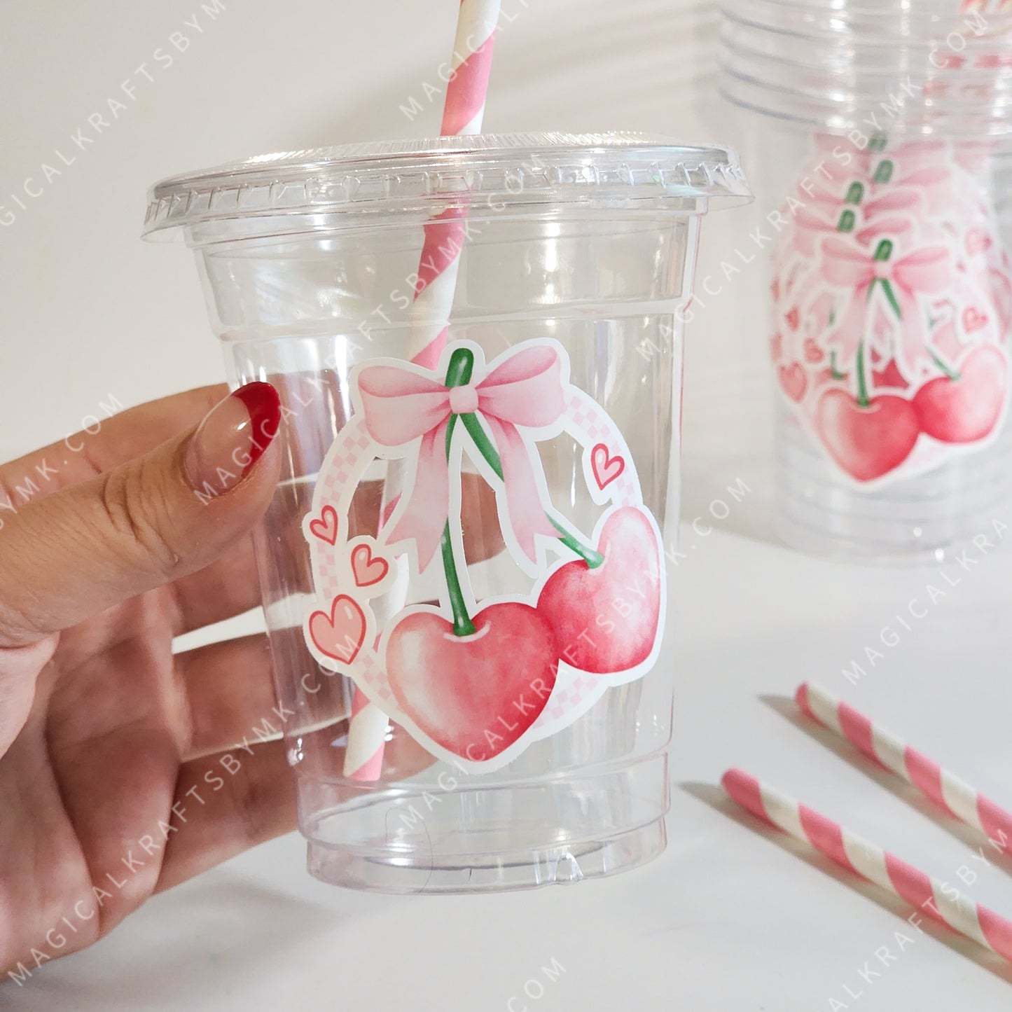 Cherry Coquette (Pink) Party Cups