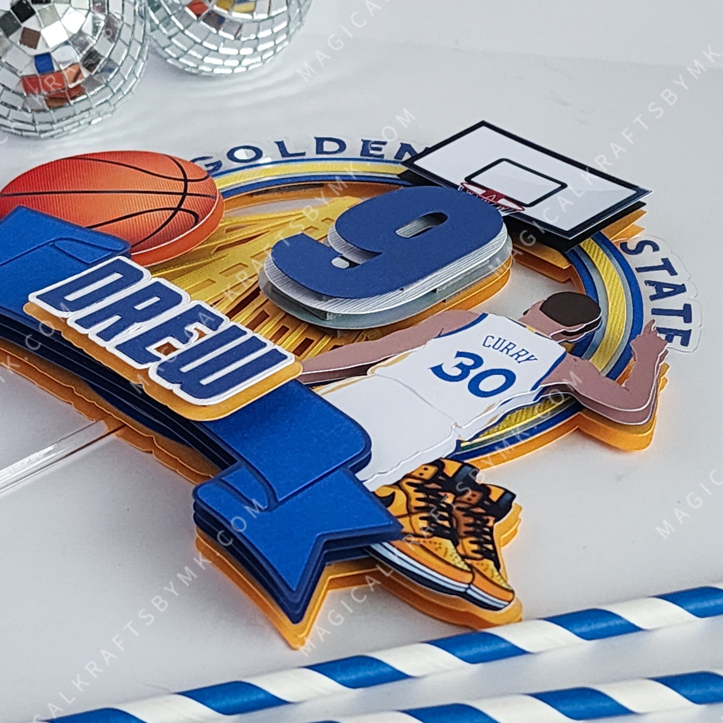 Golden State Cake Topper