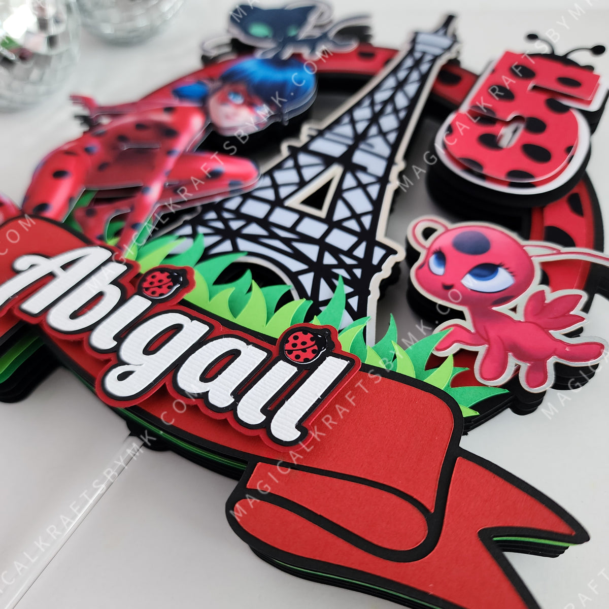 Topper Ladybug Ladybug Cake Topper – Magicalkraftsbymk