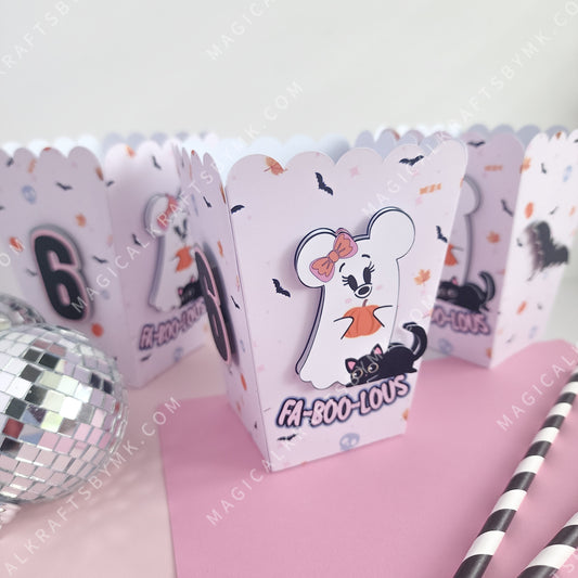 Fa-boo-lous Ghost Popcorn Boxes