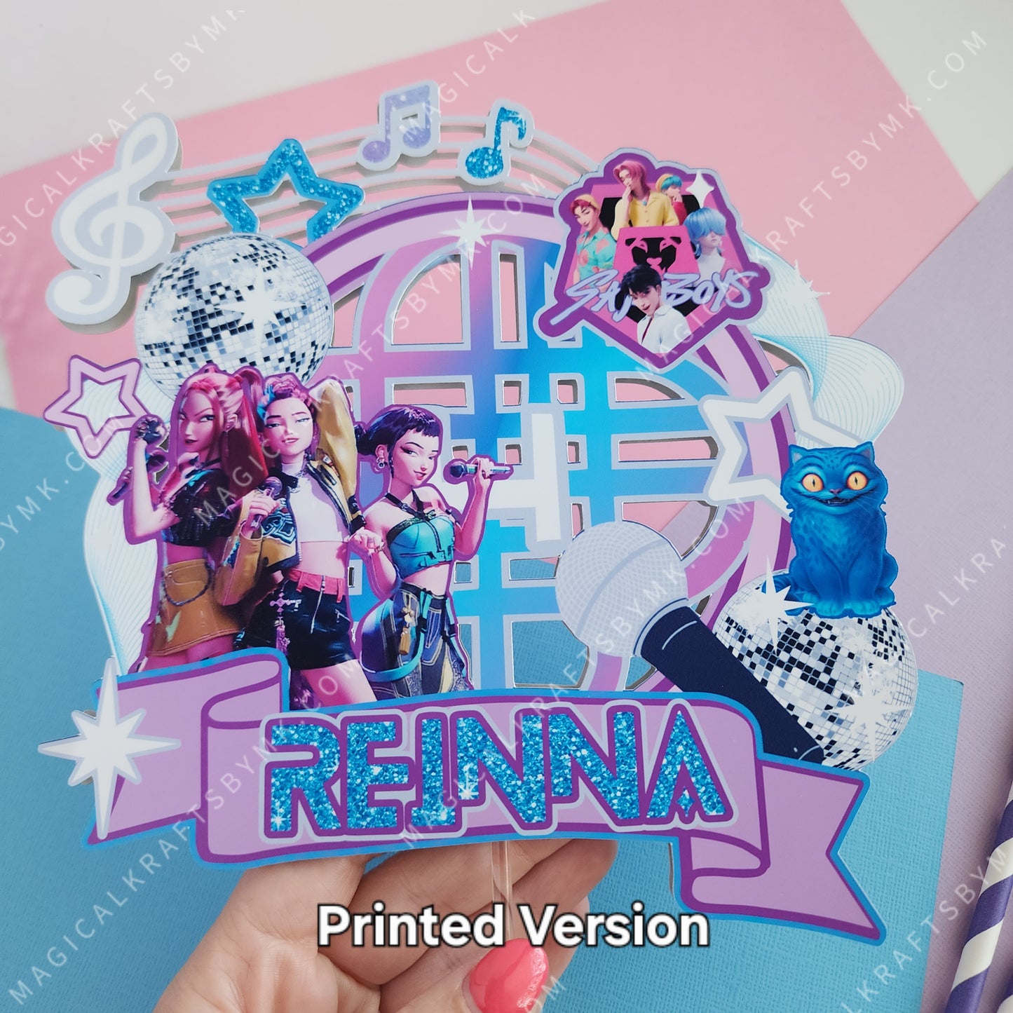 Kpop Cake Topper: Printed Version