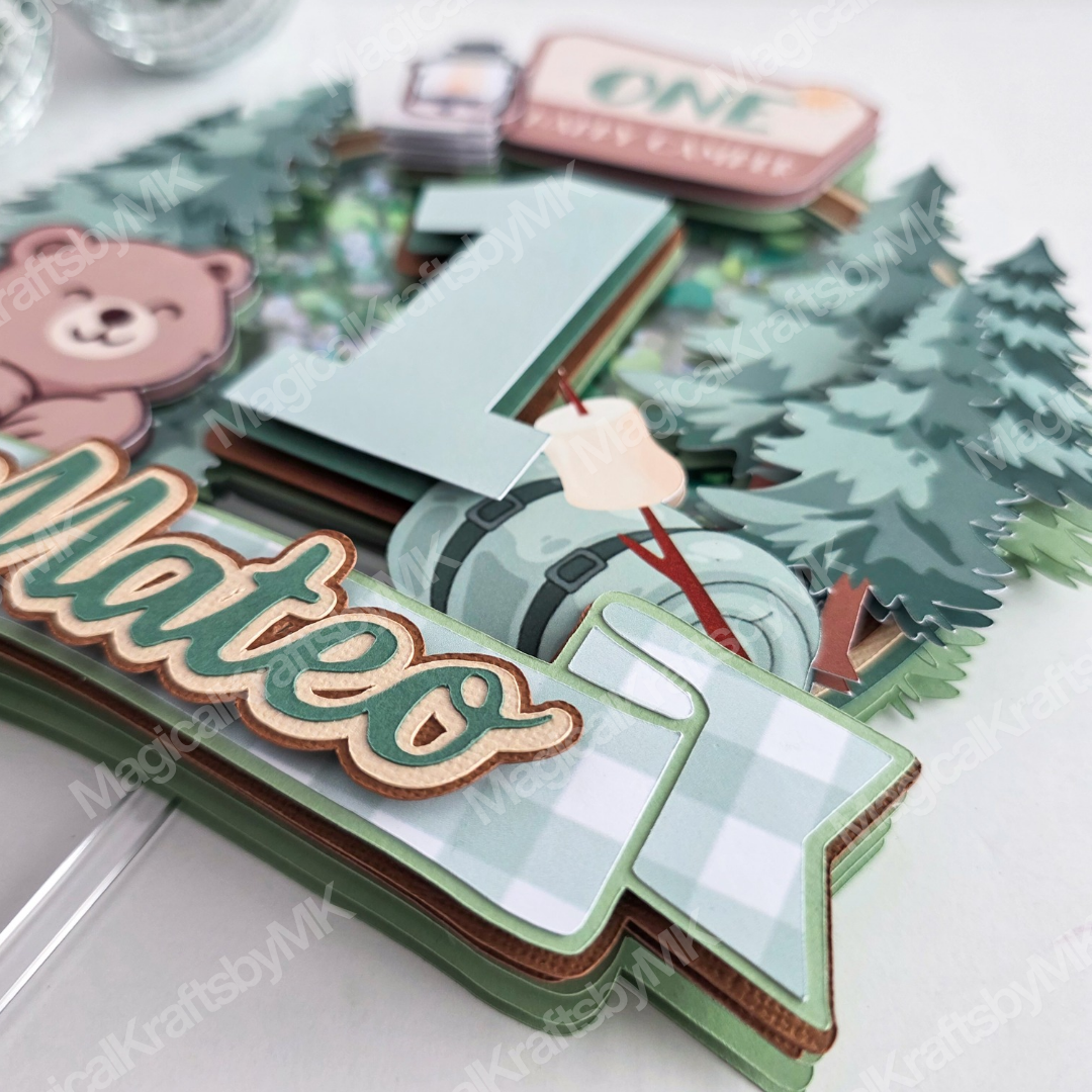 Happy Camper Cake Topper