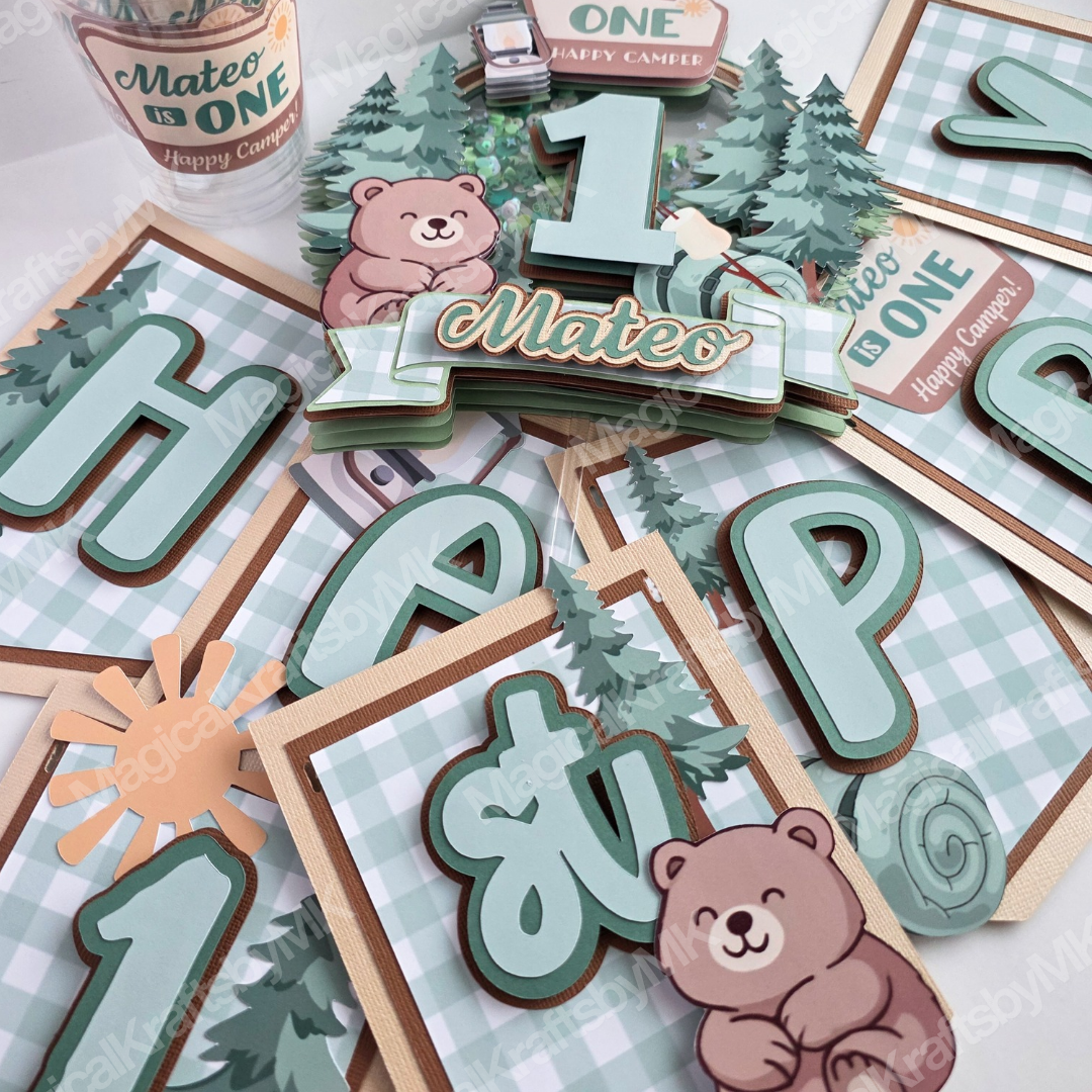 Happy Camper Milestone Banner