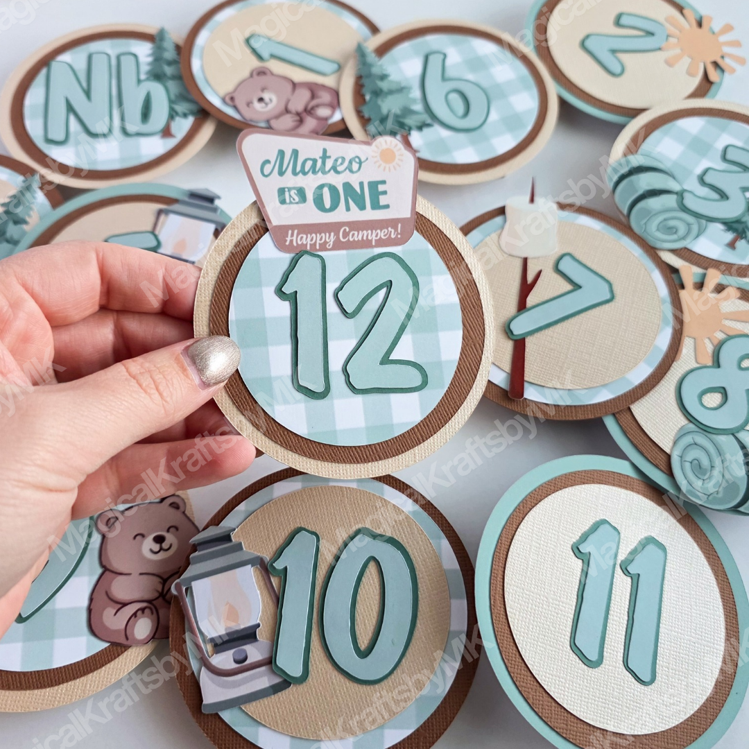 Happy Camper Milestone Banner