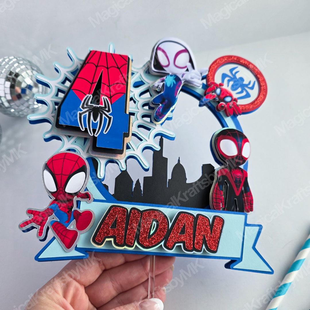 Spidey and Friends Cake Topper