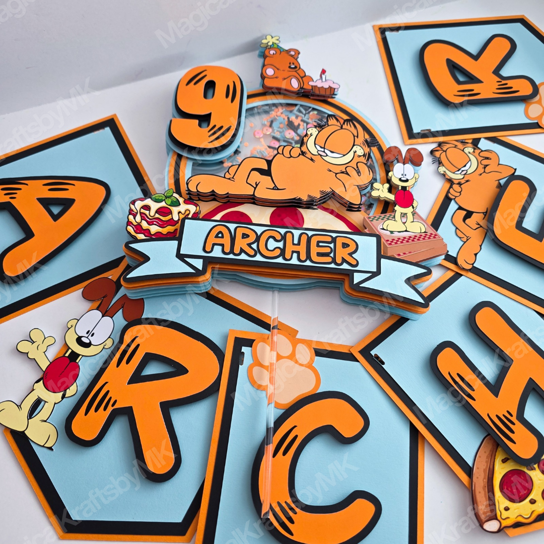 Lasagna Loving Cat Cake Topper