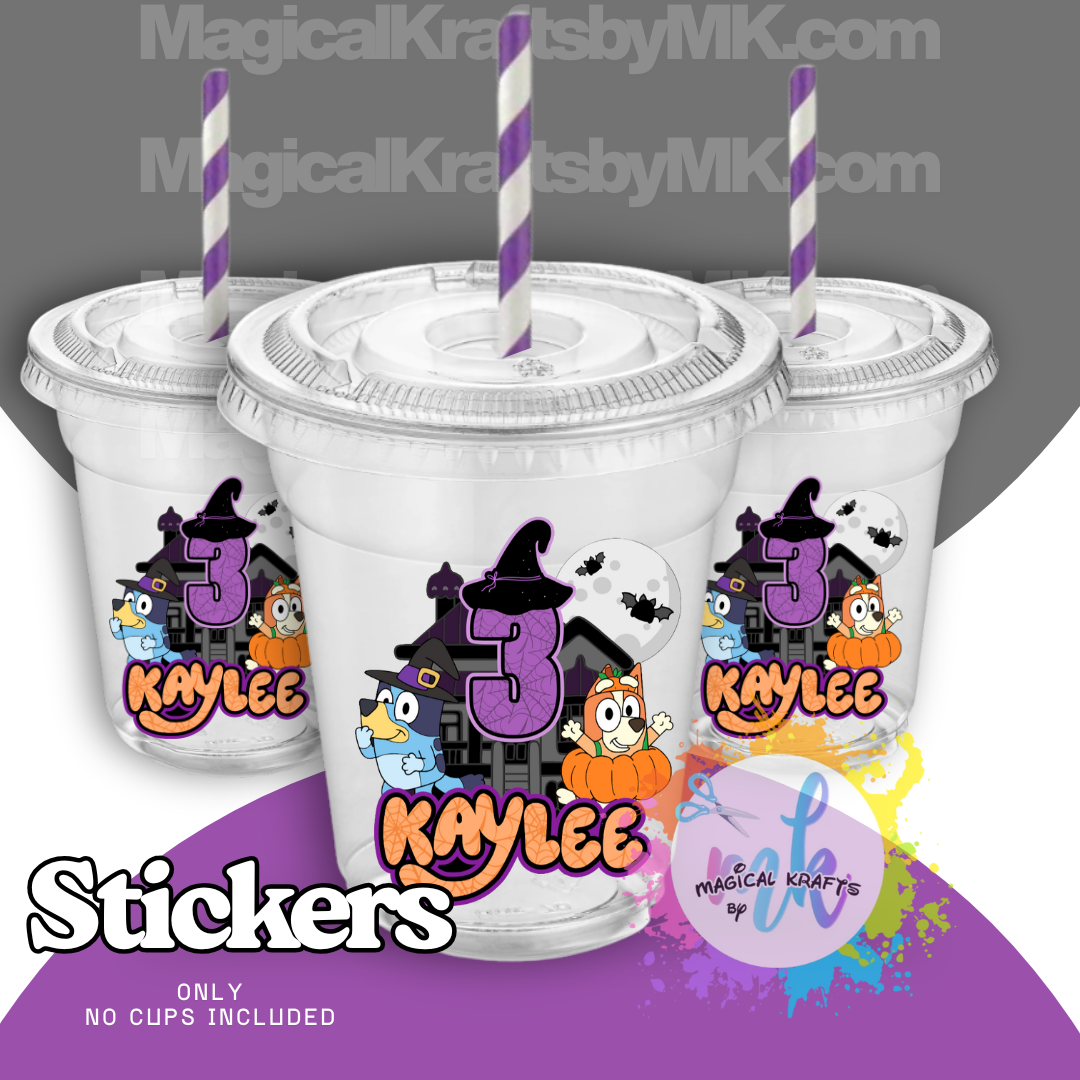Stickers Only: Bluey Halloween Sticker Sheets