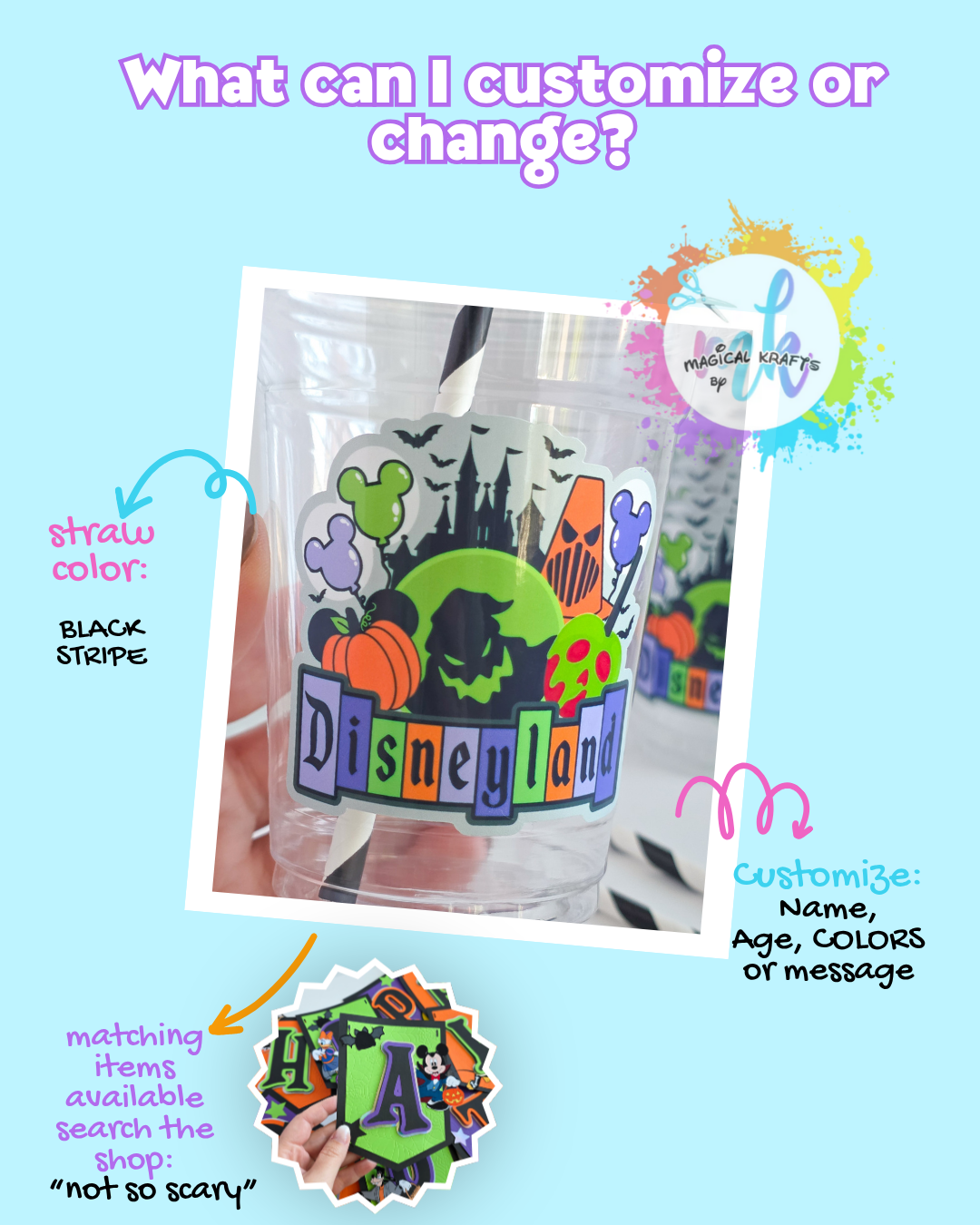 Not So Scary Halloween Party Cups