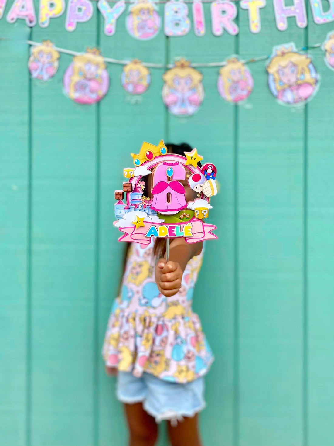 Peach Cake Topper Magicalkraftsbymk