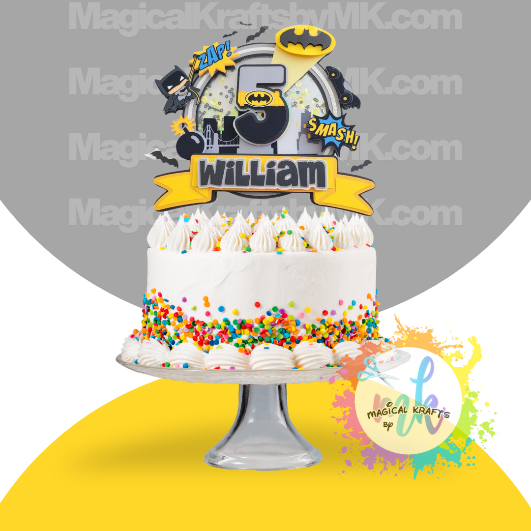 Dark Bat Cake Topper