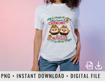 Jolliest Chipmunks Digital Instant Download (PNG)