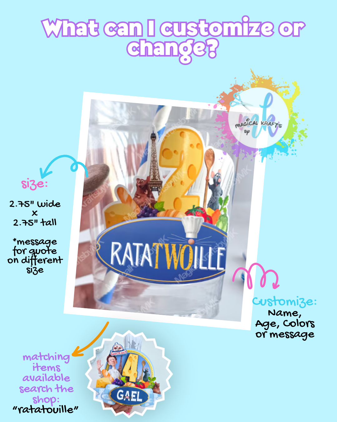 Stickers Only: RataTWOille Sticker Sheets