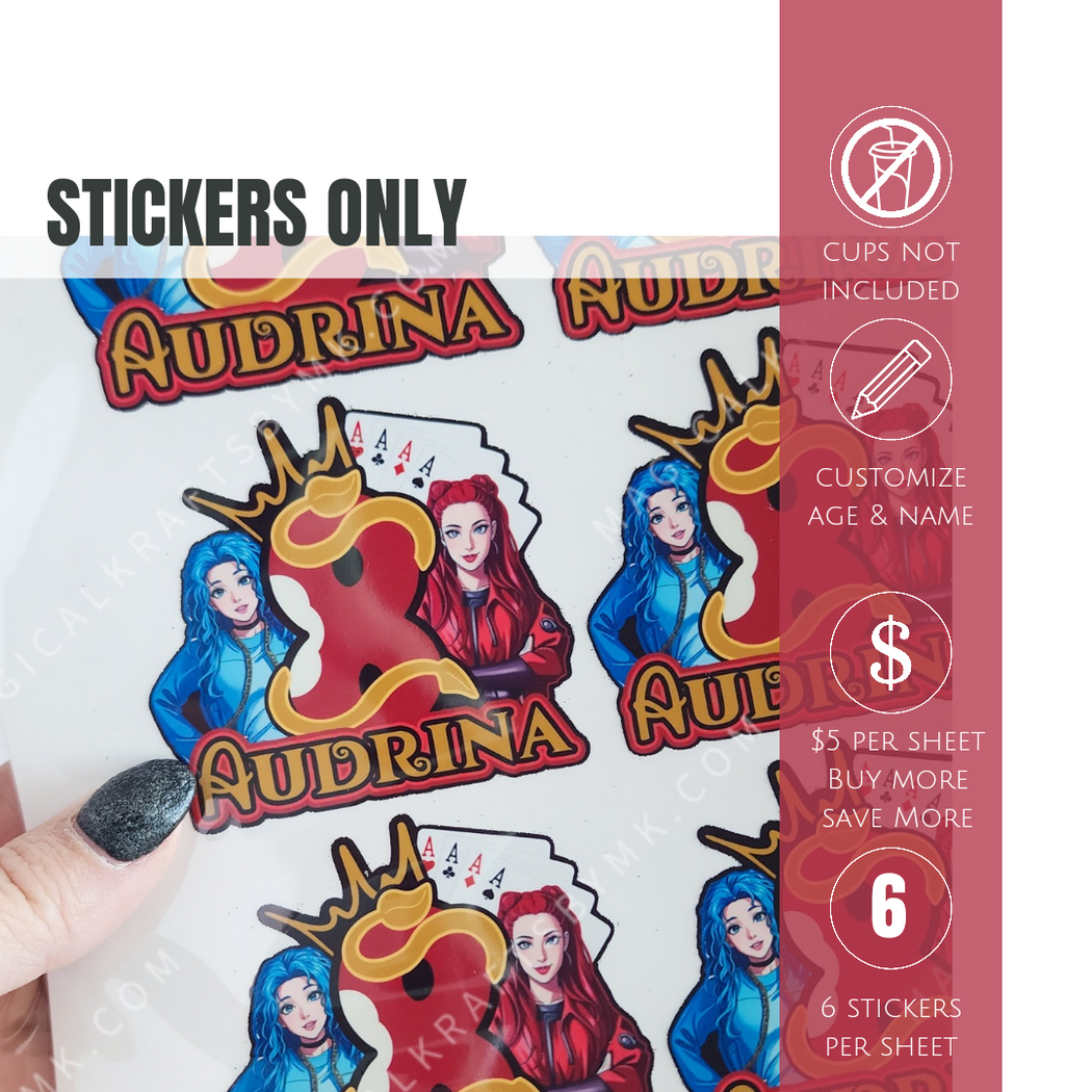 Stickers Only: Rise of Red Sticker Sheets (Physical) – Magicalkraftsbymk