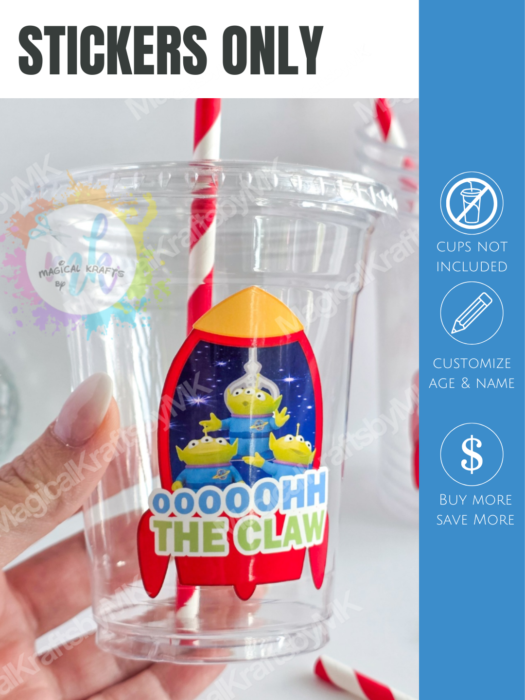 Stickers Only: The Claw Sticker Sheets