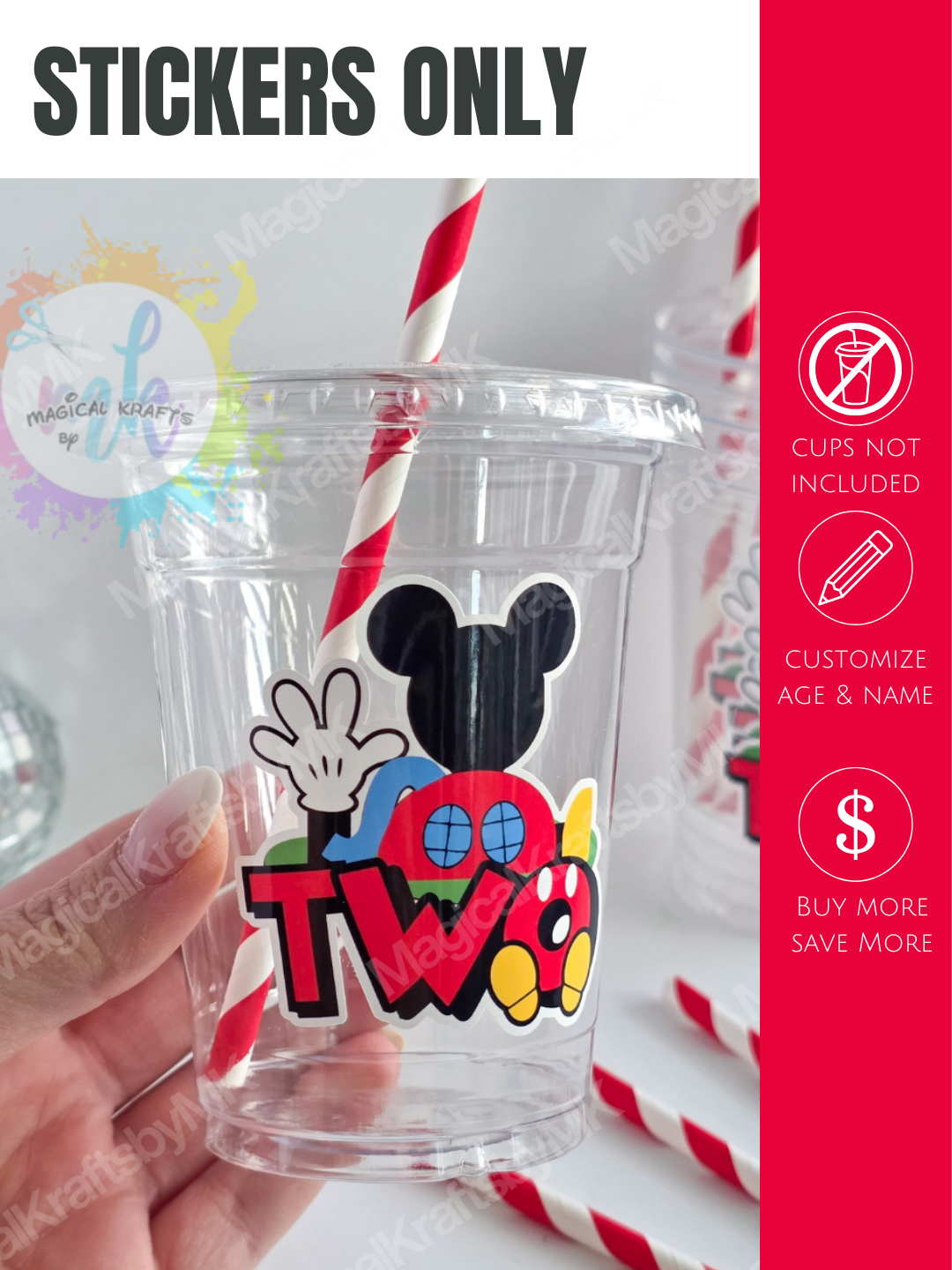 Stickers Only (Oh Twodles: Customize Name or Age)