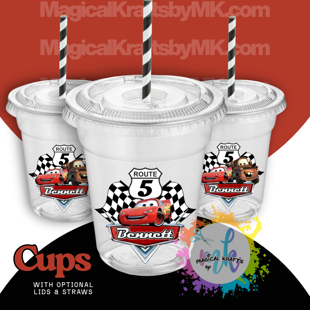 Radiator Springs Party Cups