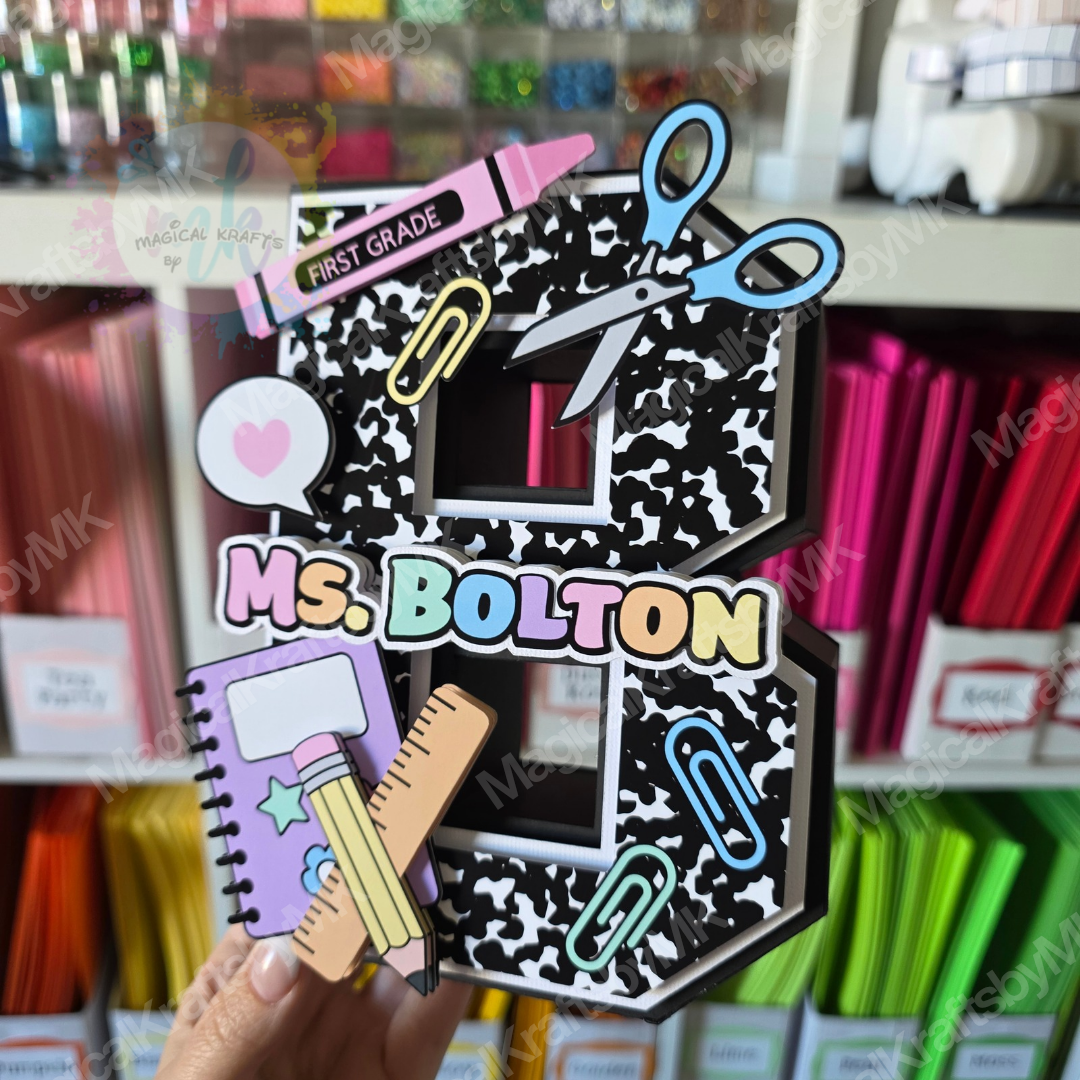 Composition Teacher 3D Letters