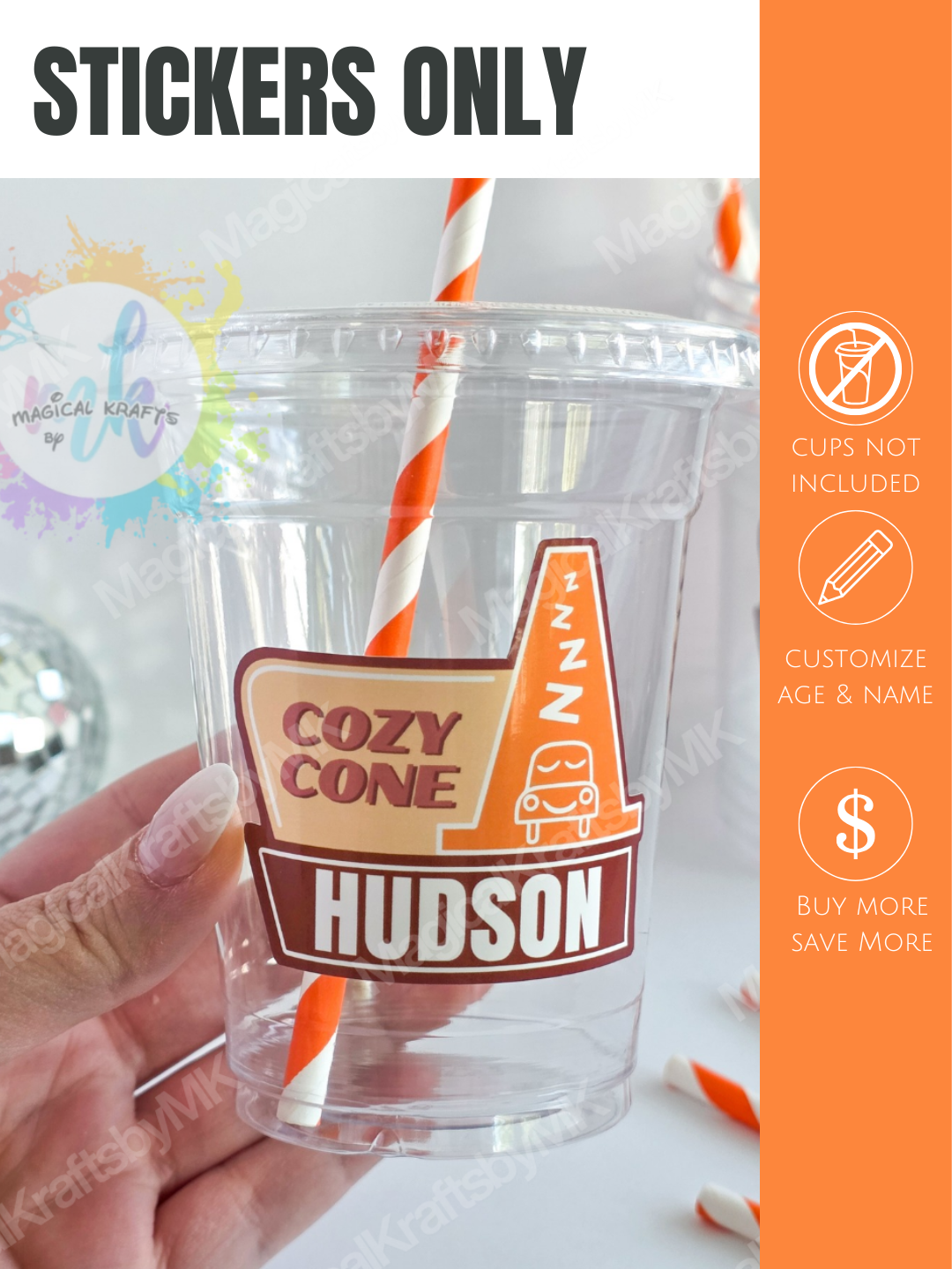 Stickers Only: Cozy Cone Sticker Sheets