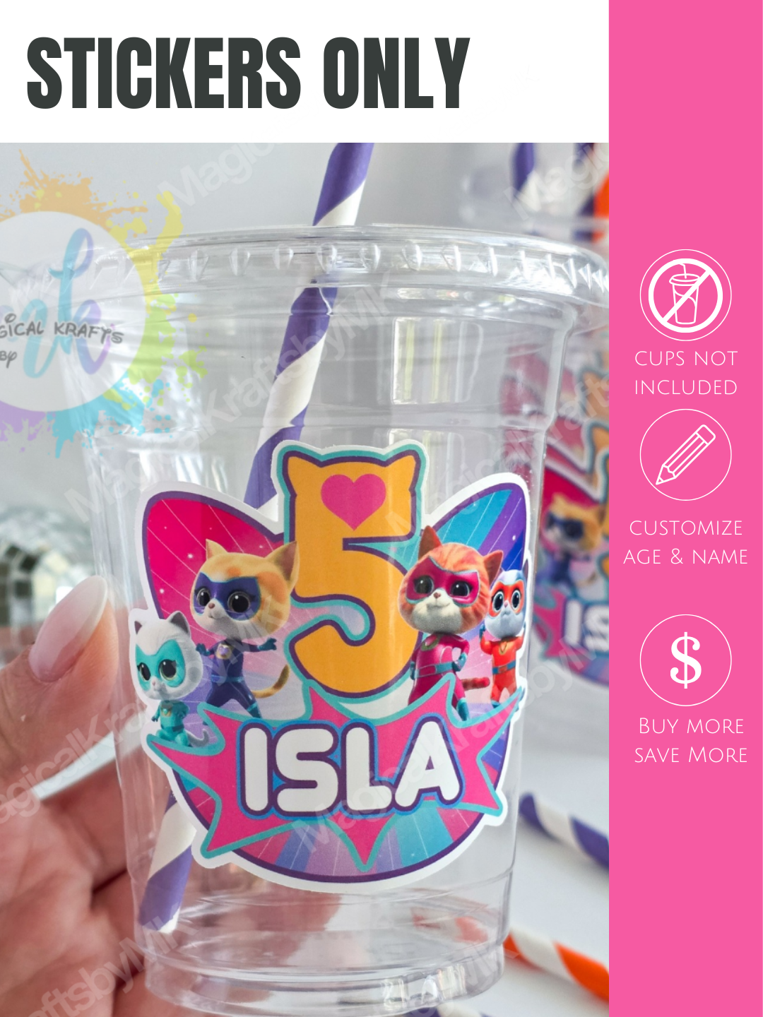 Stickers Only: Kitty Heroes Sticker Sheets (Physical)