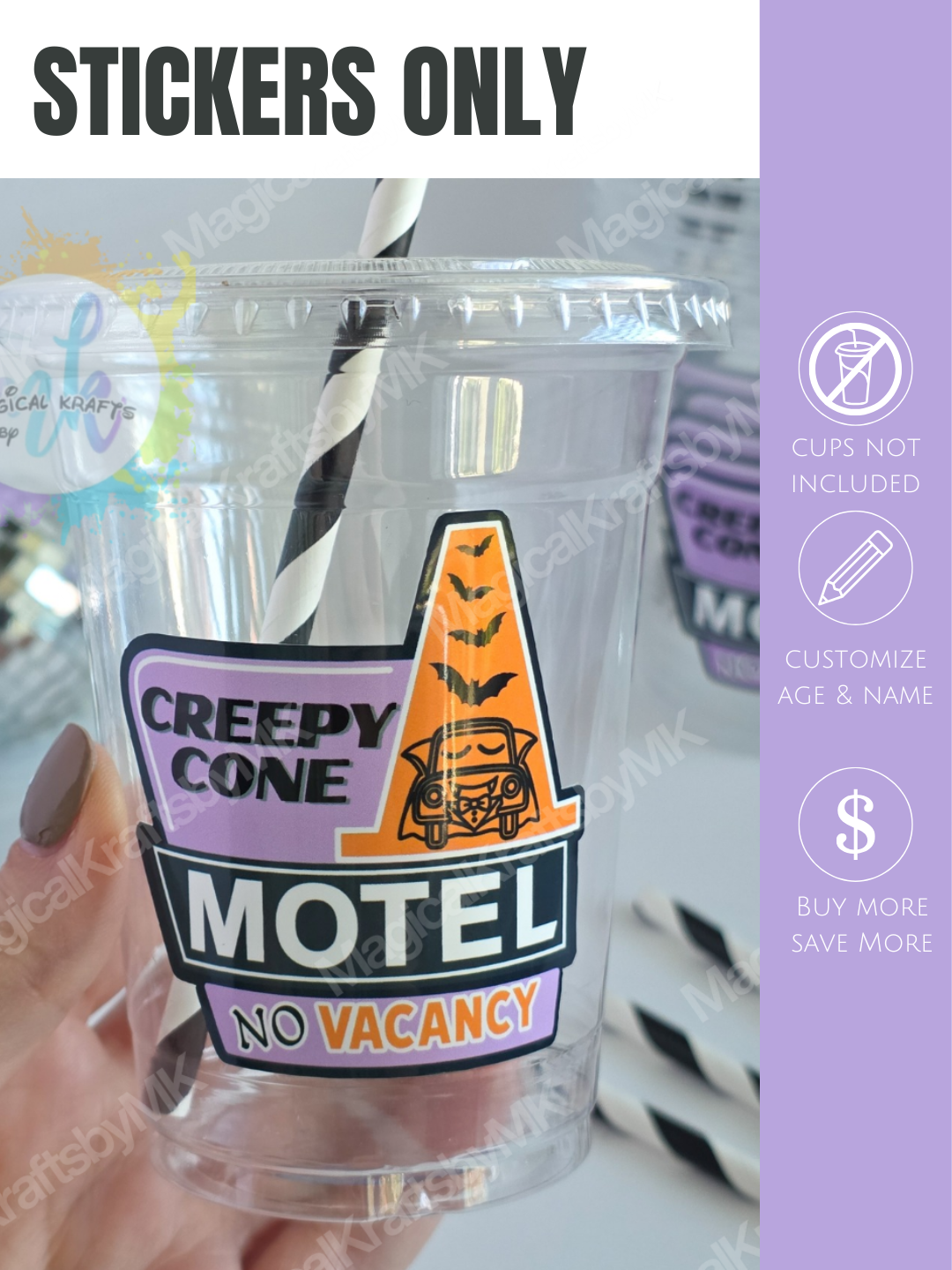 Stickers Only:Creepy Cozy Cone Sticker Sheets (Physical)