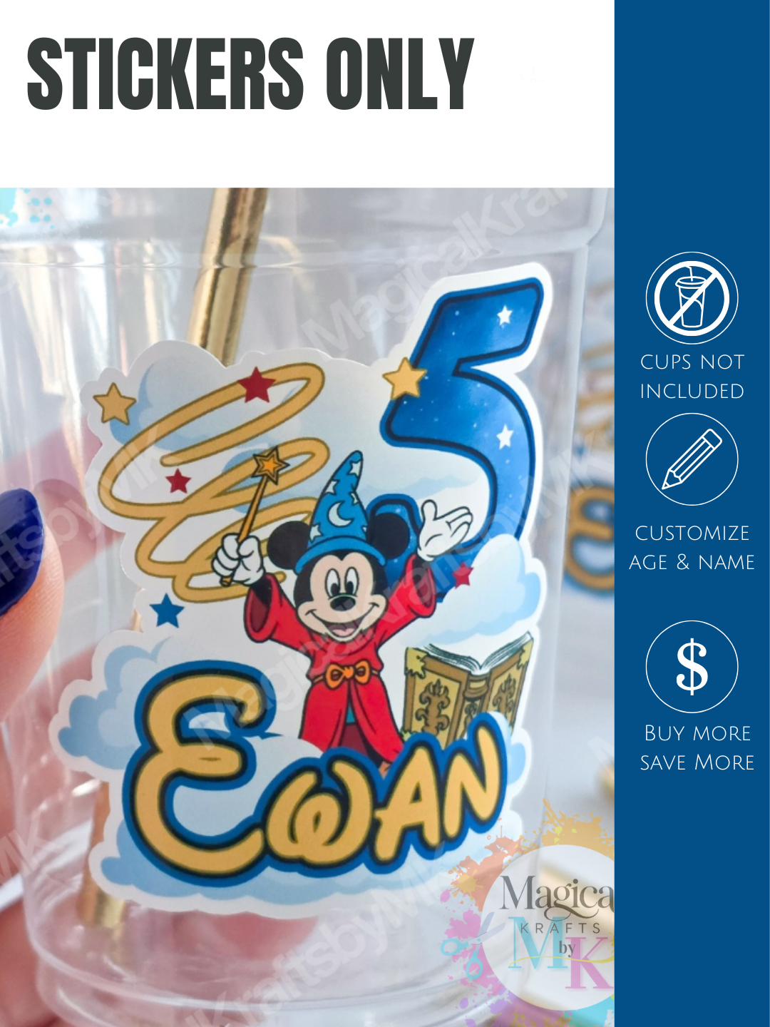 Stickers Only (Fantasia: Customize Name or Age) y)