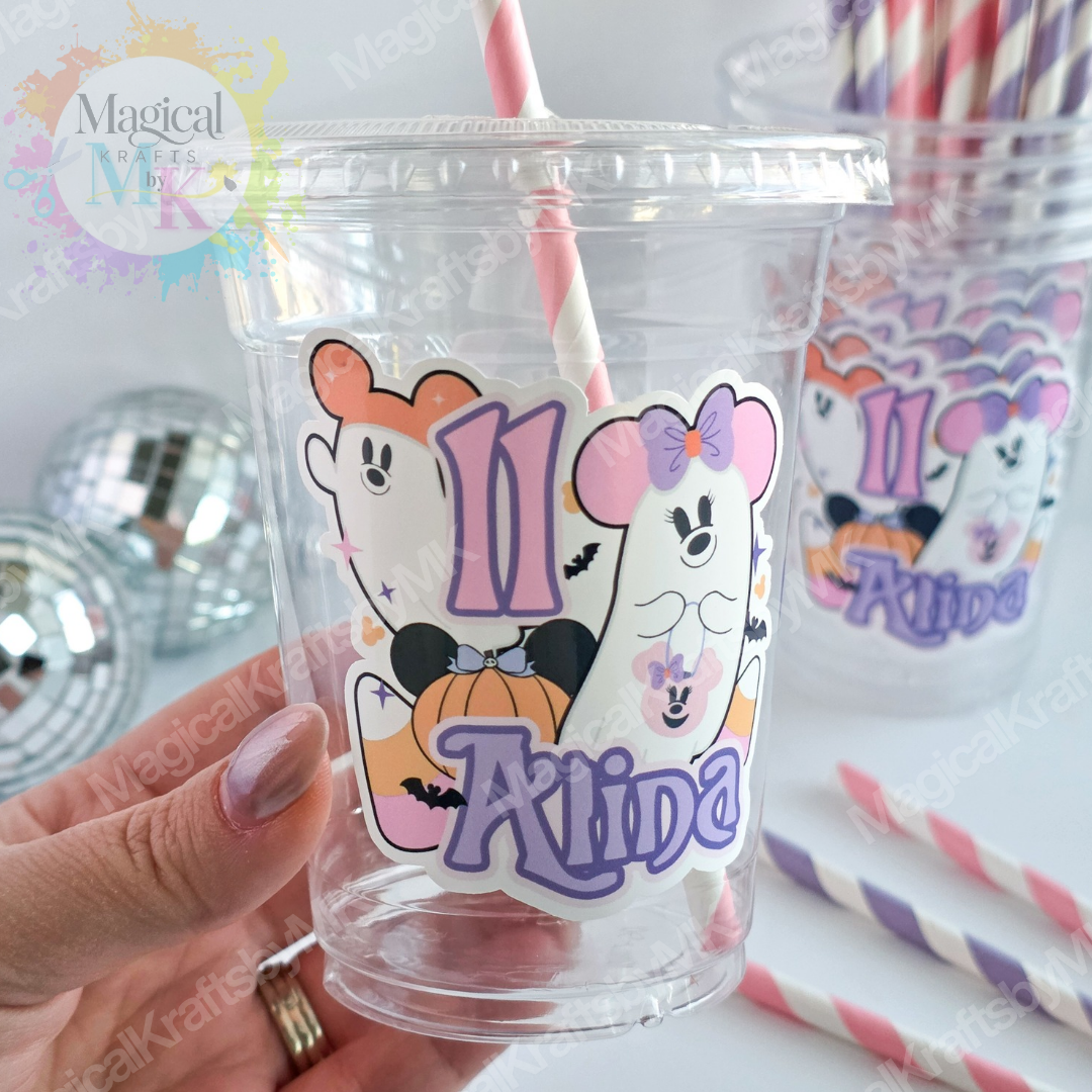 Pink Cutie Ghost Party Cups