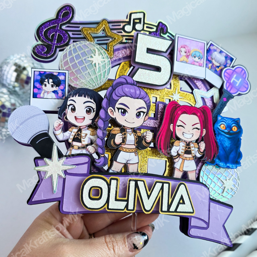 Huntrix Cake Topper: 3D Version