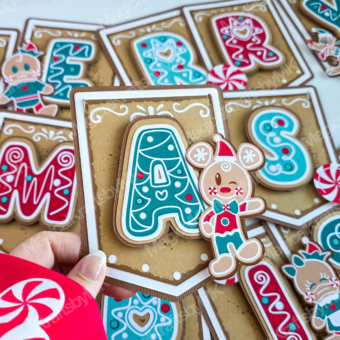 Very Merry Gingerbread Banner