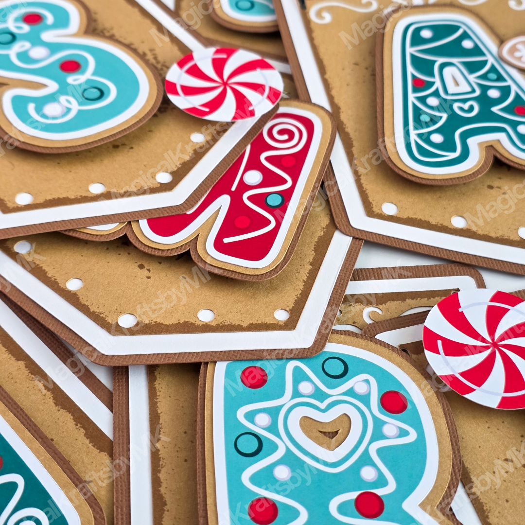 Very Merry Gingerbread Banner