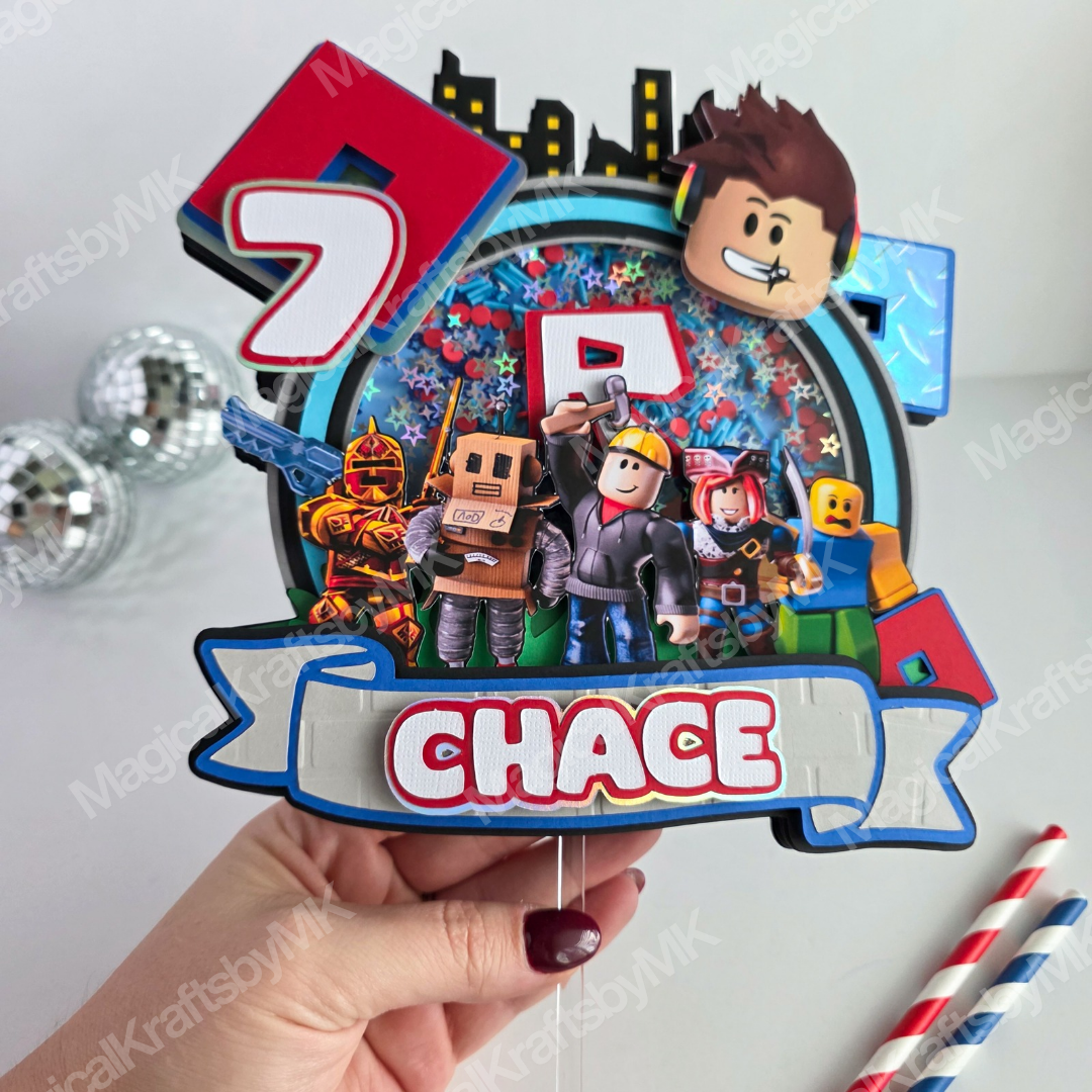 Blox Cake Topper