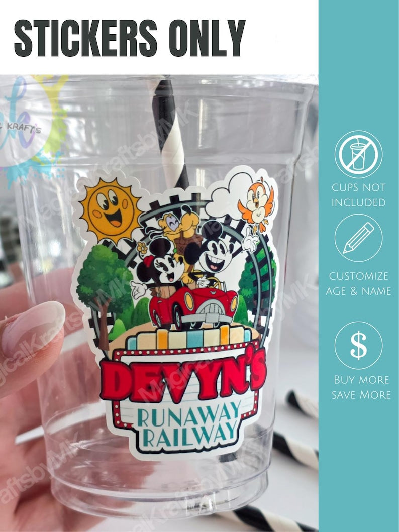Stickers Only: Runaway Railway Sticker Sheets (Physical)