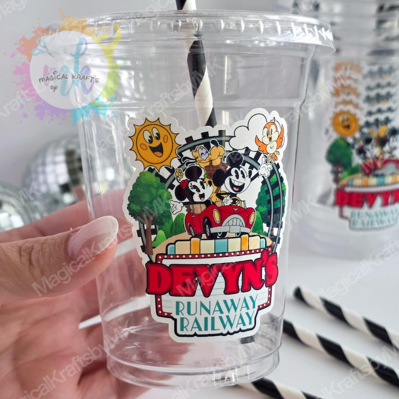 Runaway Railway Party Cups