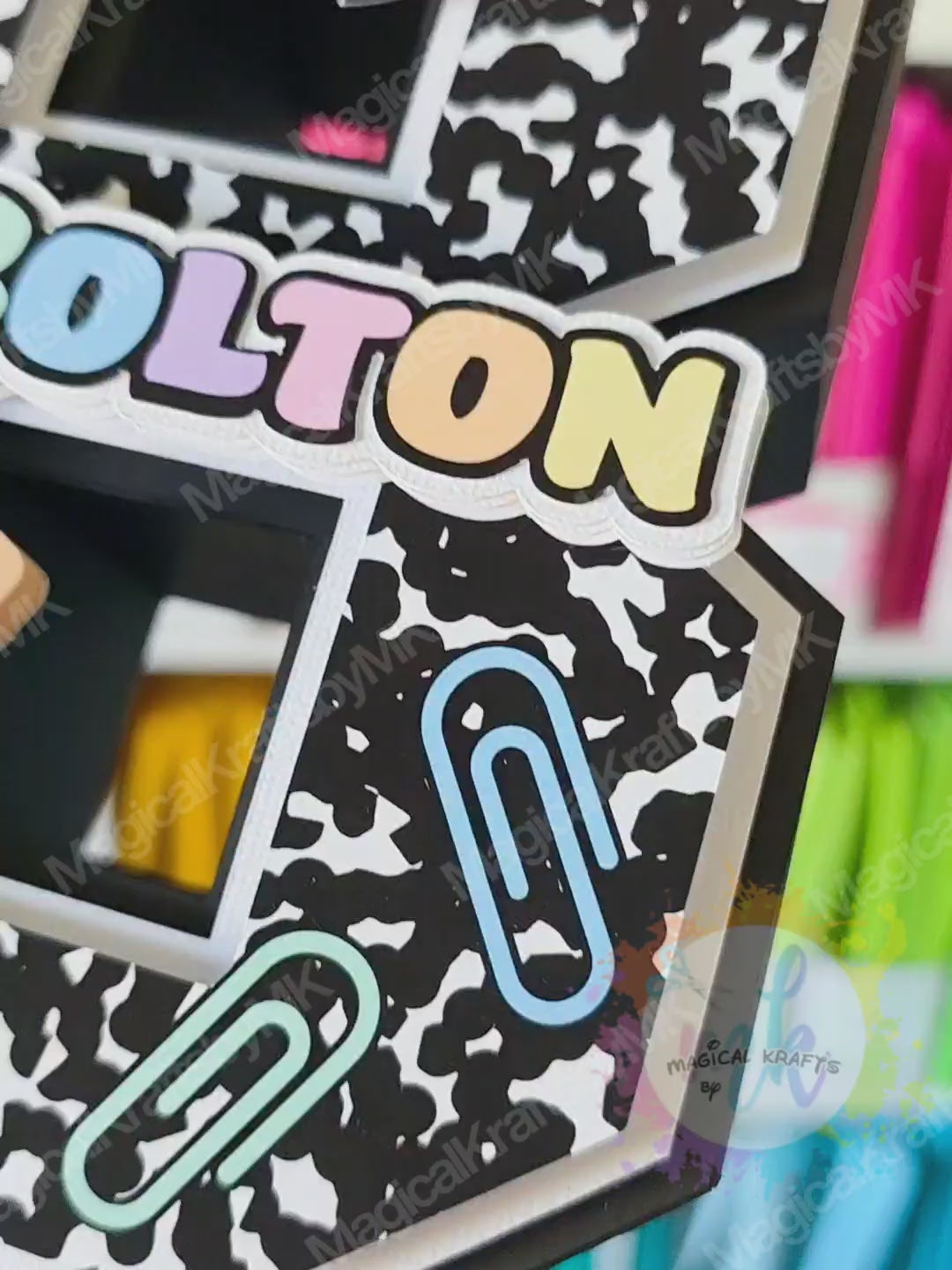 Composition Teacher 3D Letters