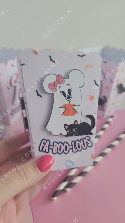 Fa-boo-lous Ghost Popcorn Boxes