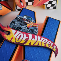 Hot Track Cars 3D Letters/Numbers