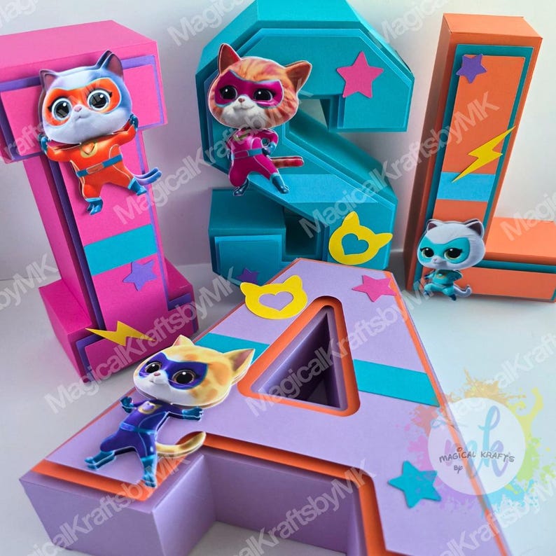 Super Kitties 3D Letters