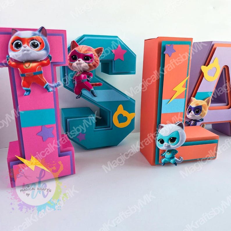 Super Kitties 3D Letters