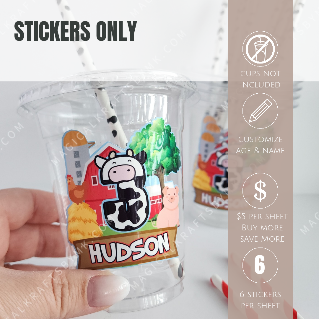 Stickers Only (Lil' Farmer: Customize Name or Age)