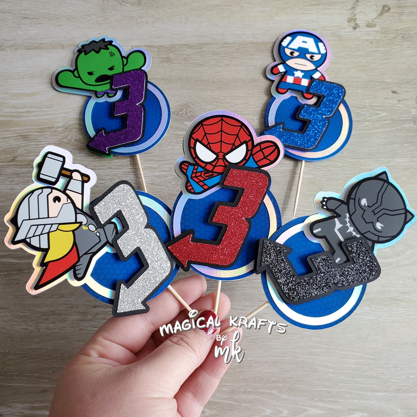 Heroes Cupcake Toppers