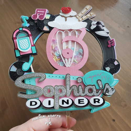 1950's Diner Cake Topper