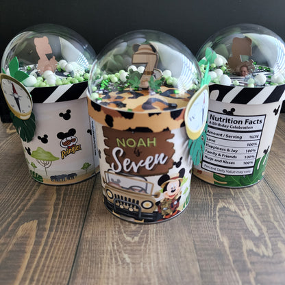 Safari Mickey Chip Cans/Party Favors