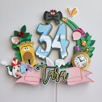 Wonderland Cake Topper